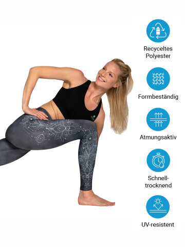 Symbols Yoga Leggings imprim&eacute;s avec une poche int&eacute;gr&eacute;e 