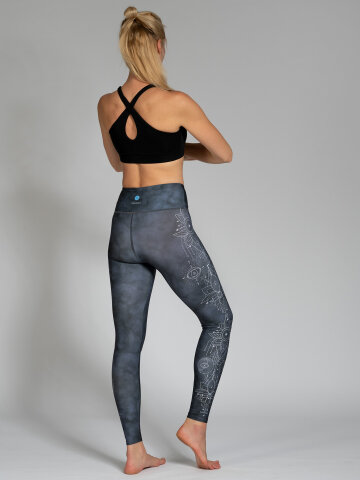 Symbols Leggings with comfort stretch and pocket XS