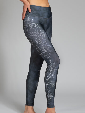 Symbols Leggings with comfort stretch and pocket L