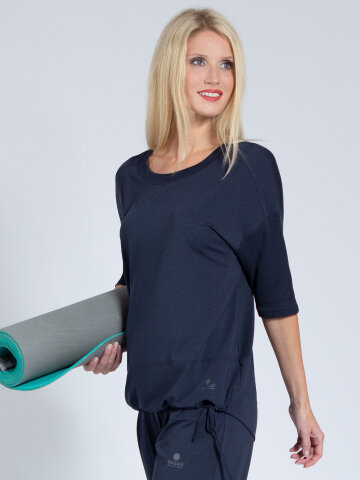 Yoga Shirt Sara Navy aus Naturmaterial XL