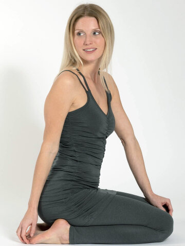 yoga skirt leggings Lara Khaki made of natural material XS