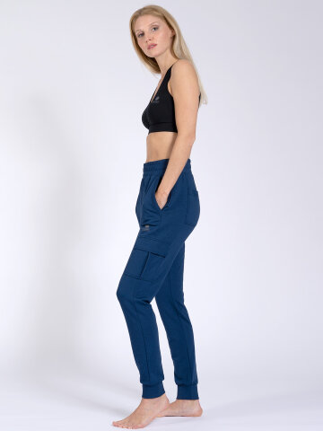 cargo yoga pants Lucy Blue made of natural material