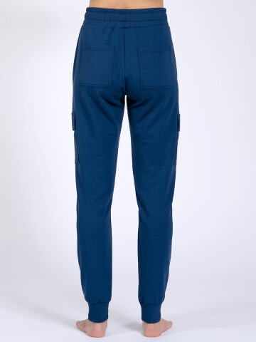 cargo yoga pants Lucy Blue made of natural material L