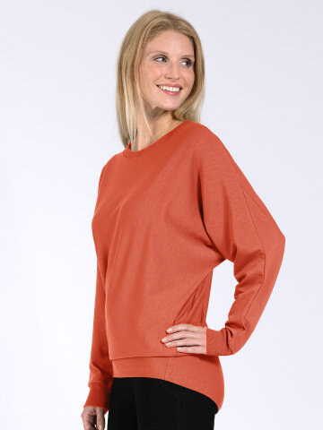 Sweater Anna Orange aus Naturmaterial