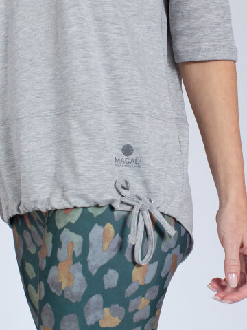 Yoga Shirt Sara Grey aus Naturmaterial XS