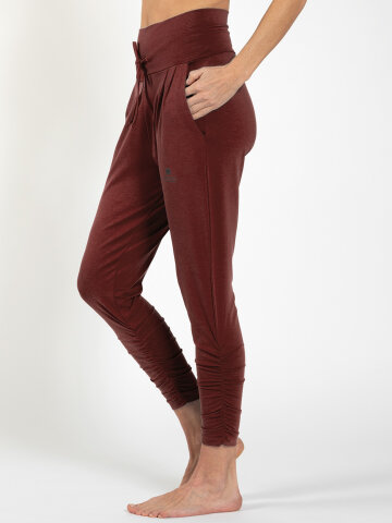 Yoga pants Florence brown made of natural material