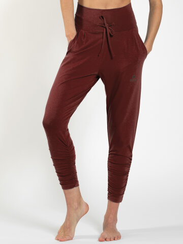 Yoga pants Florence brown made of natural material