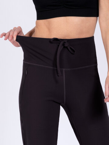 Yoga pants Mia black from soft stretch