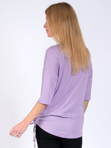 Yoga Shirt Sara Lavendel aus Naturmaterial