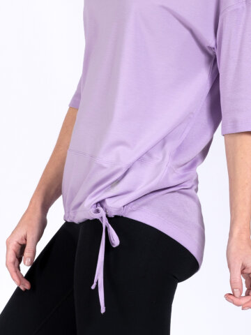 Yoga Shirt Sara Lavender made of natural material