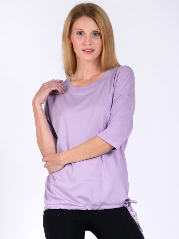 Yoga Shirt Sara Lavender made of natural material L