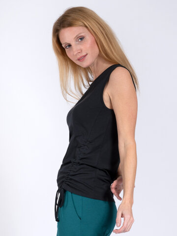 Yoga Shirt Diana Schwarz aus Naturmaterial