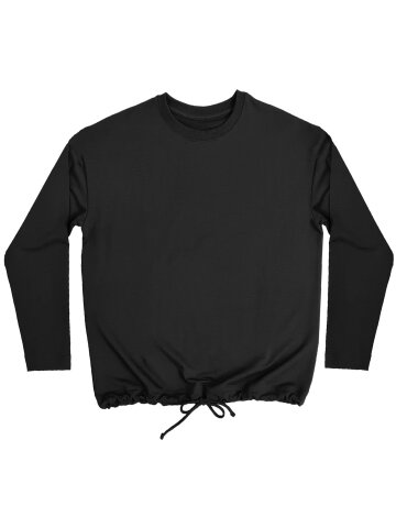 sweater Gigi noir en matière naturelle