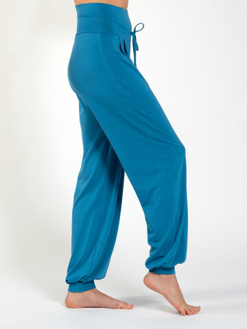 yoga pants Florence Aqua made of natural material XL
