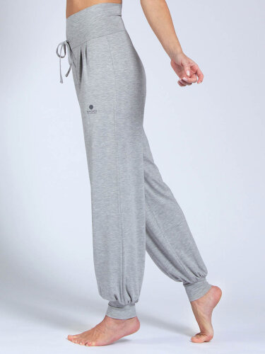 Yoga pants Florence Grey made of natural material L