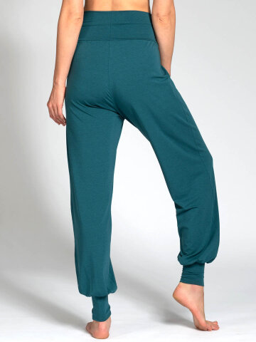Yoga pants Florence green made of natural material