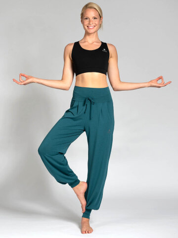 Pantalon de yoga Florence Vert en matériau naturel