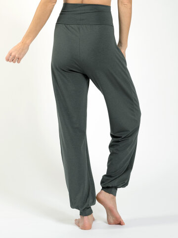 Pantalon de yoga Florence Khaki en matériau naturel