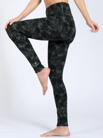 Yoga Leggings Chloe Khaki aus Naturmaterial L