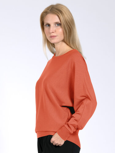 Sweater Anna Orange aus Naturmaterial L