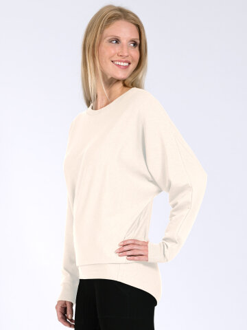Sweater Anna Off White aus Naturmaterial L