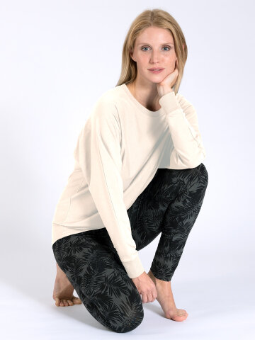 Sweater Anna Off White aus Naturmaterial M