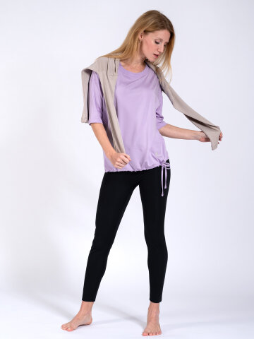 Yoga Shirt Sara Lavendel aus Naturmaterial L