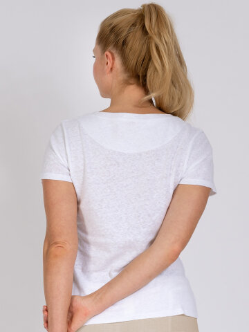 Yoga Shirt Celine white with linen