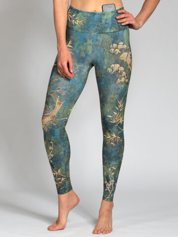 Camo Leggings with comfort stretch and pocket XS