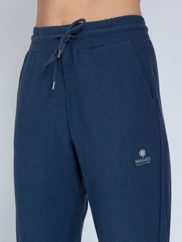 Pantalon de yoga Mela Denim bleu en matériau naturel doux et de haute qualité