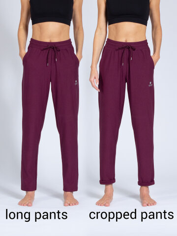 Pantalon de yoga Mela Wine en matériau